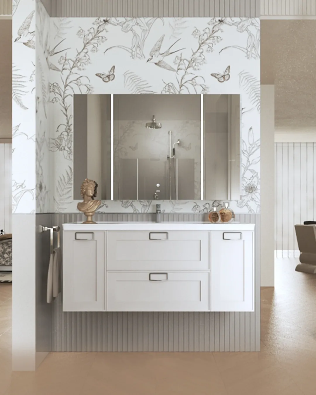 Bathroom Vanity design by OPPEIN Delhi NCR