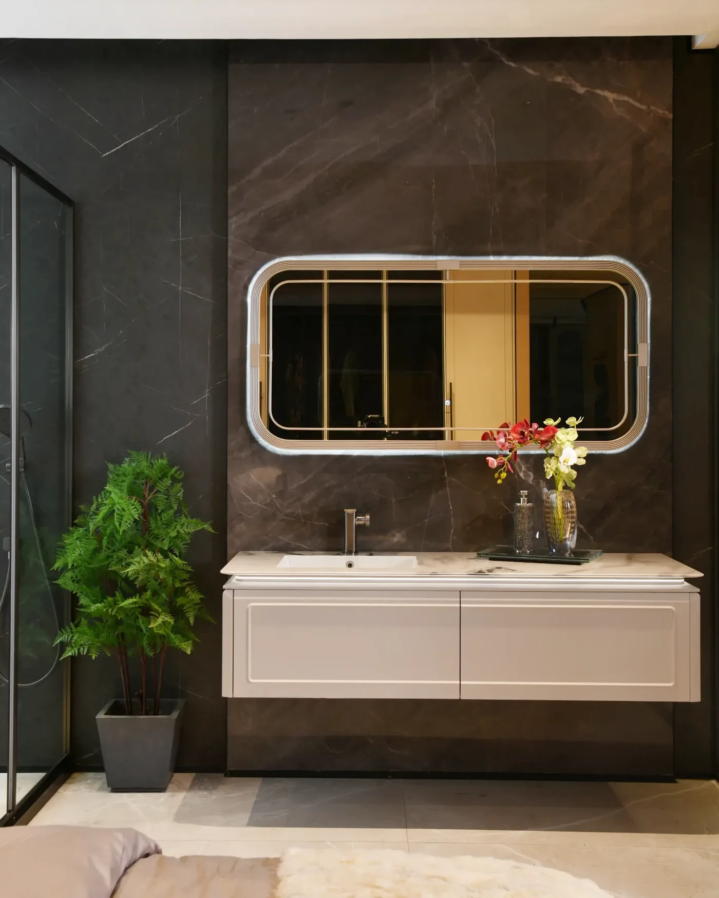 Bathroom Vanity design by OPPEIN Delhi NCR
