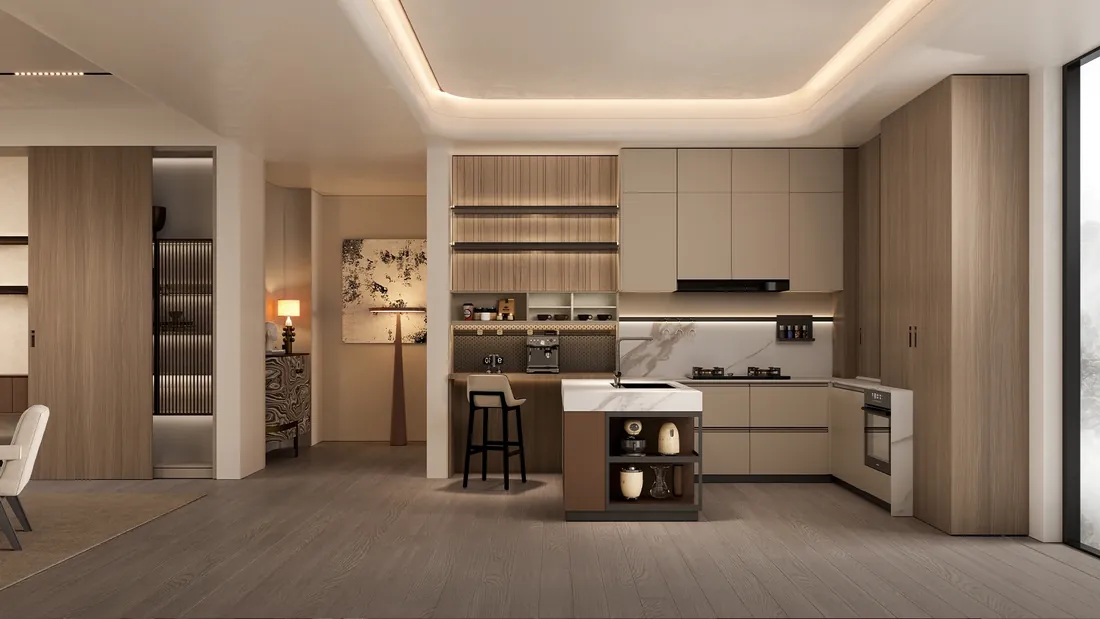 Kitchen design by OPPEIN Delhi NCR